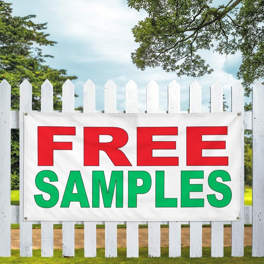 Vinyl Banner Multiple Sizes Free Samples Red Green Business Outdoor Weatherproof Industrial Yard Signs 4 Grommets 24x36Inches