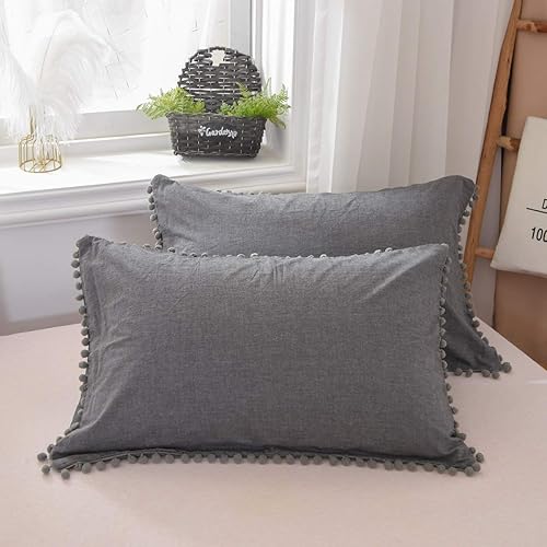 Miniatura 4 de Softta Grils - Juego de cama con pompones y volantes