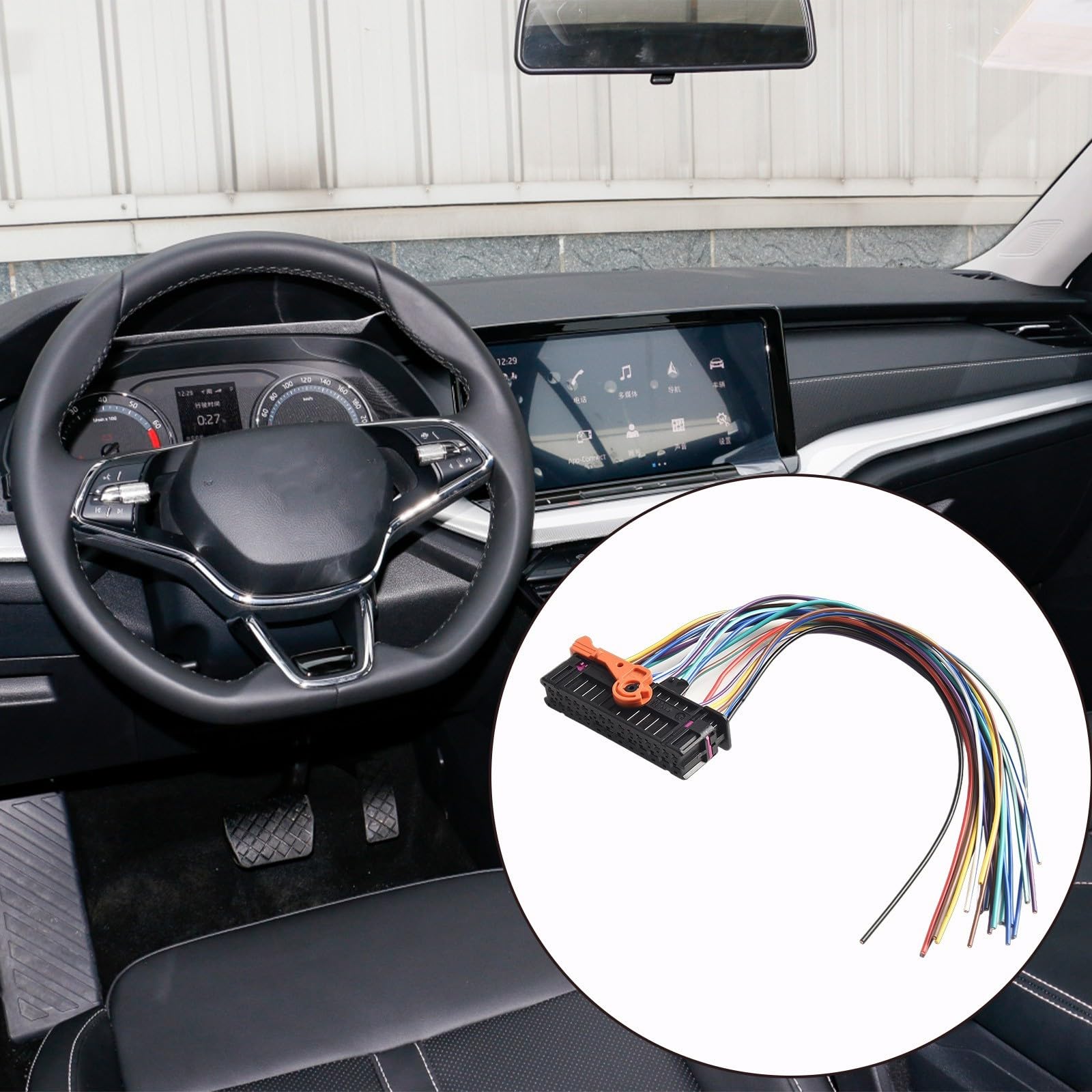ABS kabel lewych drzwi i wiązka przewodów do Skoda dla Fabia Superb Citigo & Roomster OEM 1K0937702C i 1K0959843C część zamienna czarna
