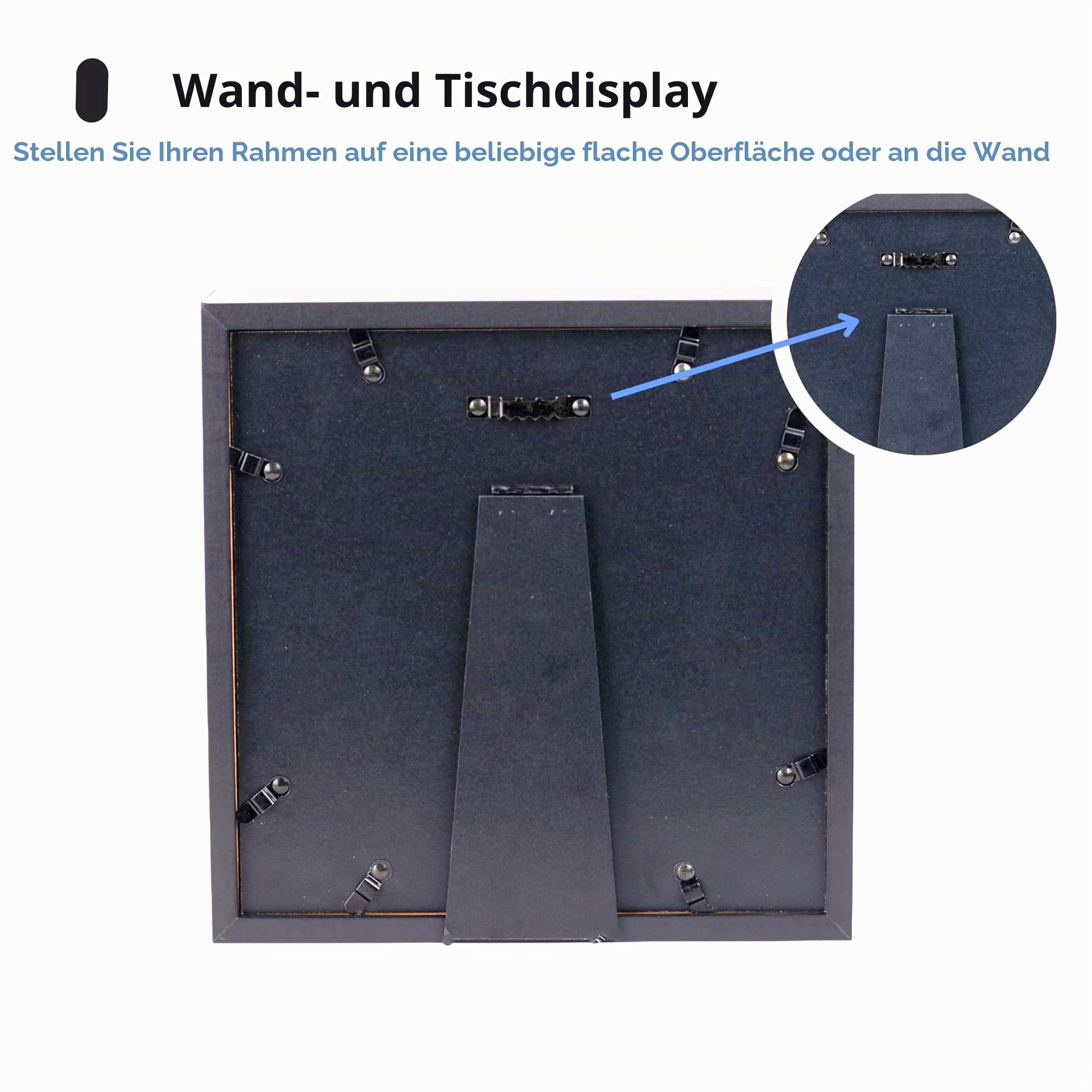 OtterPets Gedenkbilderrahmen für Hunde, 4 anpassbare Felder, 22,9 x 22,9 cm, Pfotenabdruck-Set für Hunde, Gedenkgeschenk bei Hundeverlust, Andenken-Set für Pfotenabdrücke