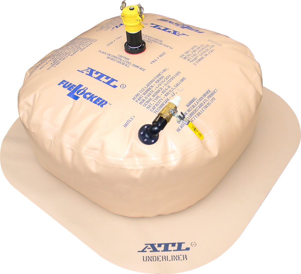 100 Gallon ATL FueLocker Auxiliary Fuel Bladder Kit With Tote-Bag & Tie-Down