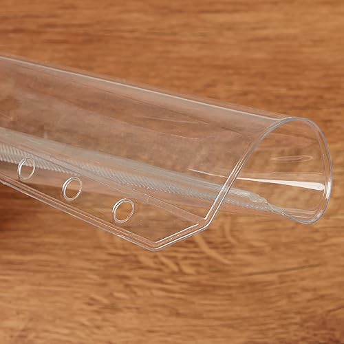 Miniatura 5 de QiXin 100 bolsillos transparentes A6 para carpeta, 6 agujeros, carpetas con cremallera, bolsas de hojas sueltas de PVC, sobres de efectivo para