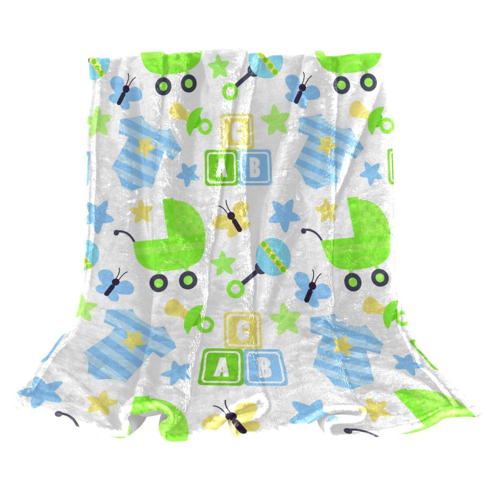 Jolie combinaison en polaire pour poussette de bébé - Couverture légère en peluche