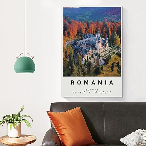 Miniatura 4 de Rumänien Poster Bunter Druck, Rumänien Wandkunst, Rumänien Foto Dekor, Canvas Wall Art Print Poster For Home School Office Decor Unframe-style