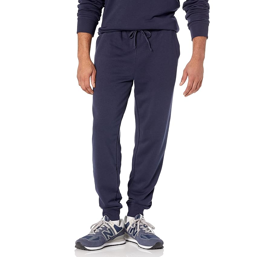 Immagine del prodotto Amazon Essentials Pantaloni Della Tuta in French Terry Leggeri (disponibile nelle taglie Big & Tall) Uomo, Blu Marino, M