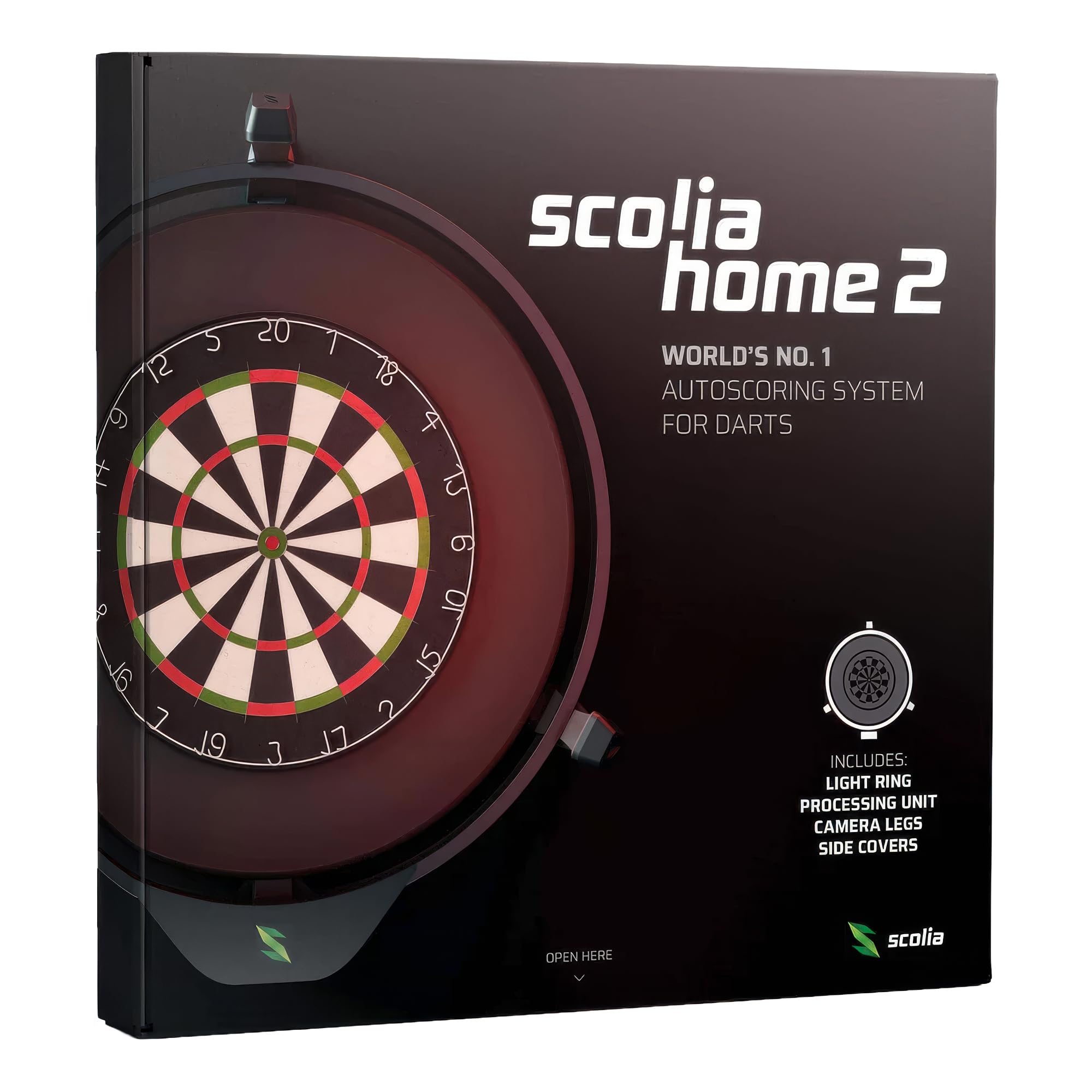 Scolia Systèmes de Notation automatiques pour fléchettes à Pointe en Acier : jouez à des Jeux et des tournois en Ligne ou en Personne avec des craies et des appels automatisés fiables