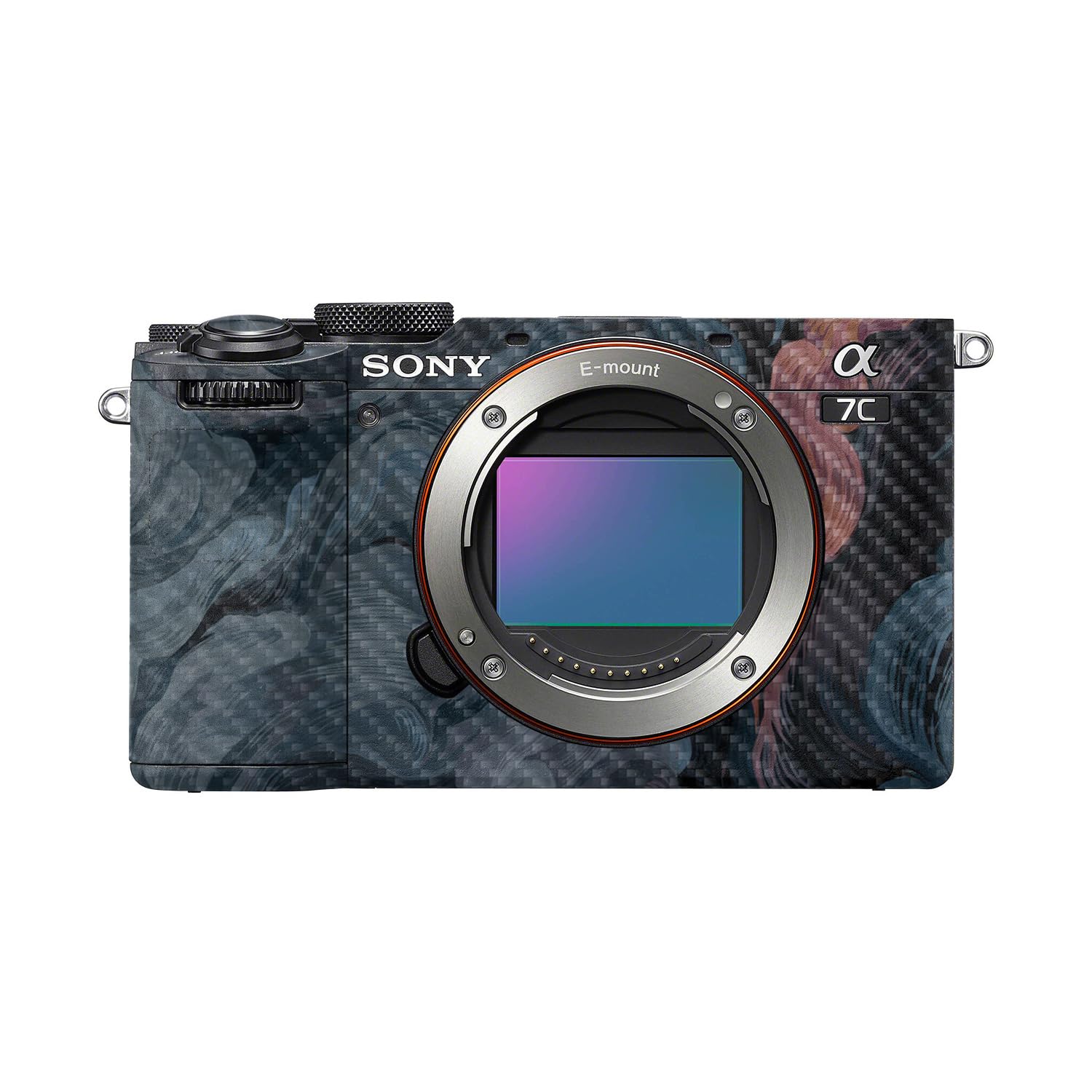 Carbon Fiber Camera Skin Compatible with Sony A7C Mark II (2023) - Storm Cloud - Premium 3M Vinyl Protective Wrap Decal Cover - Easy to Apply | Crafted in the USA by MightySkins
