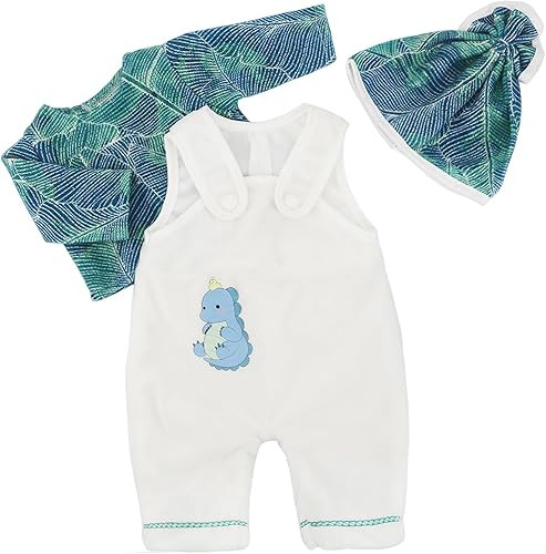 Miniatura 3 de NOXOMALL Ropa de muñeca para muñeca de 14 a 16 pulgadas, ropa de muñeca de bebé vivo
