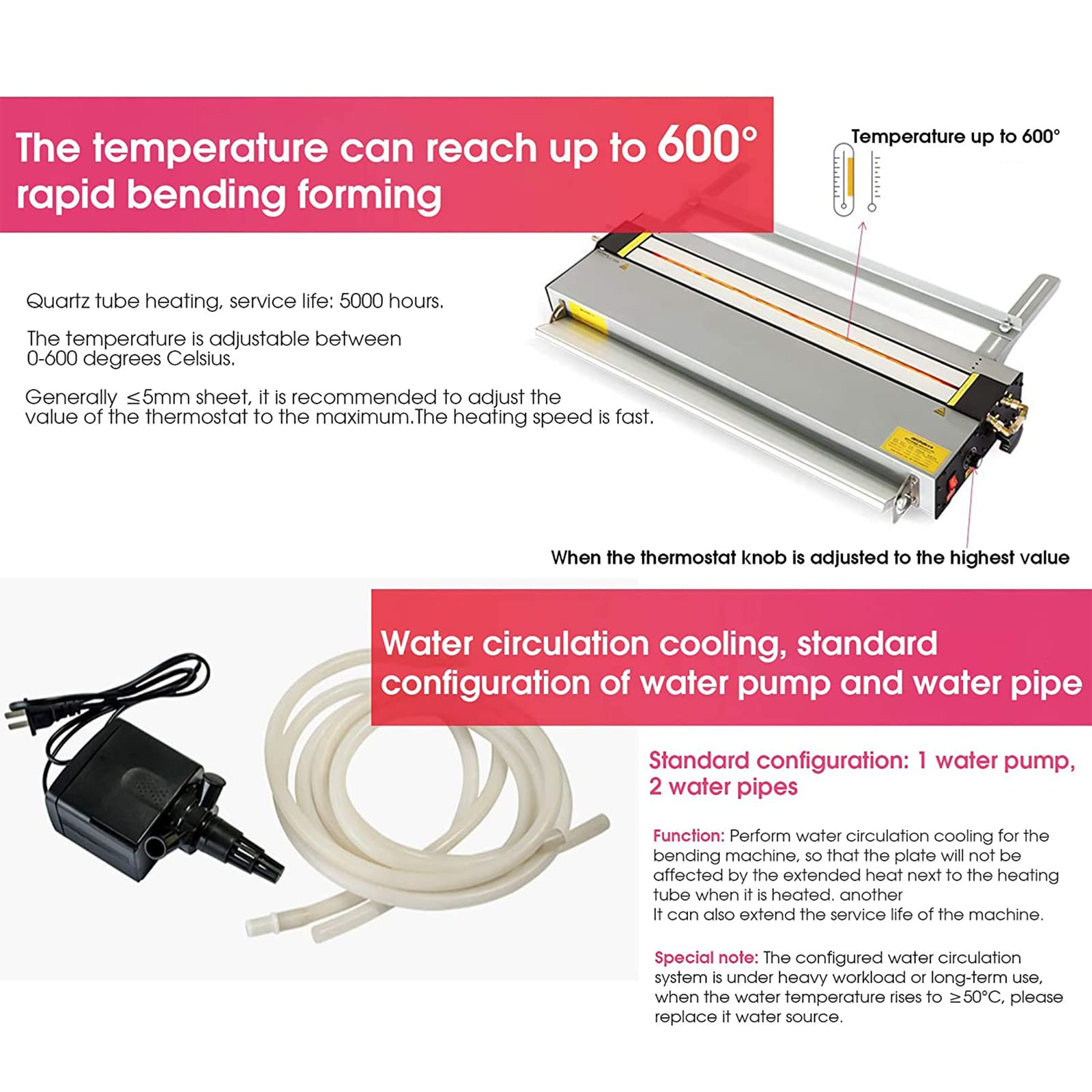 Biegemaschine Für LED-Acrylbuchstaben Maquer Acrylbiegemaschine - Professioneller PVC-Heizungsbieger Mit Temperaturregelung Kunststoff Biegemaschine