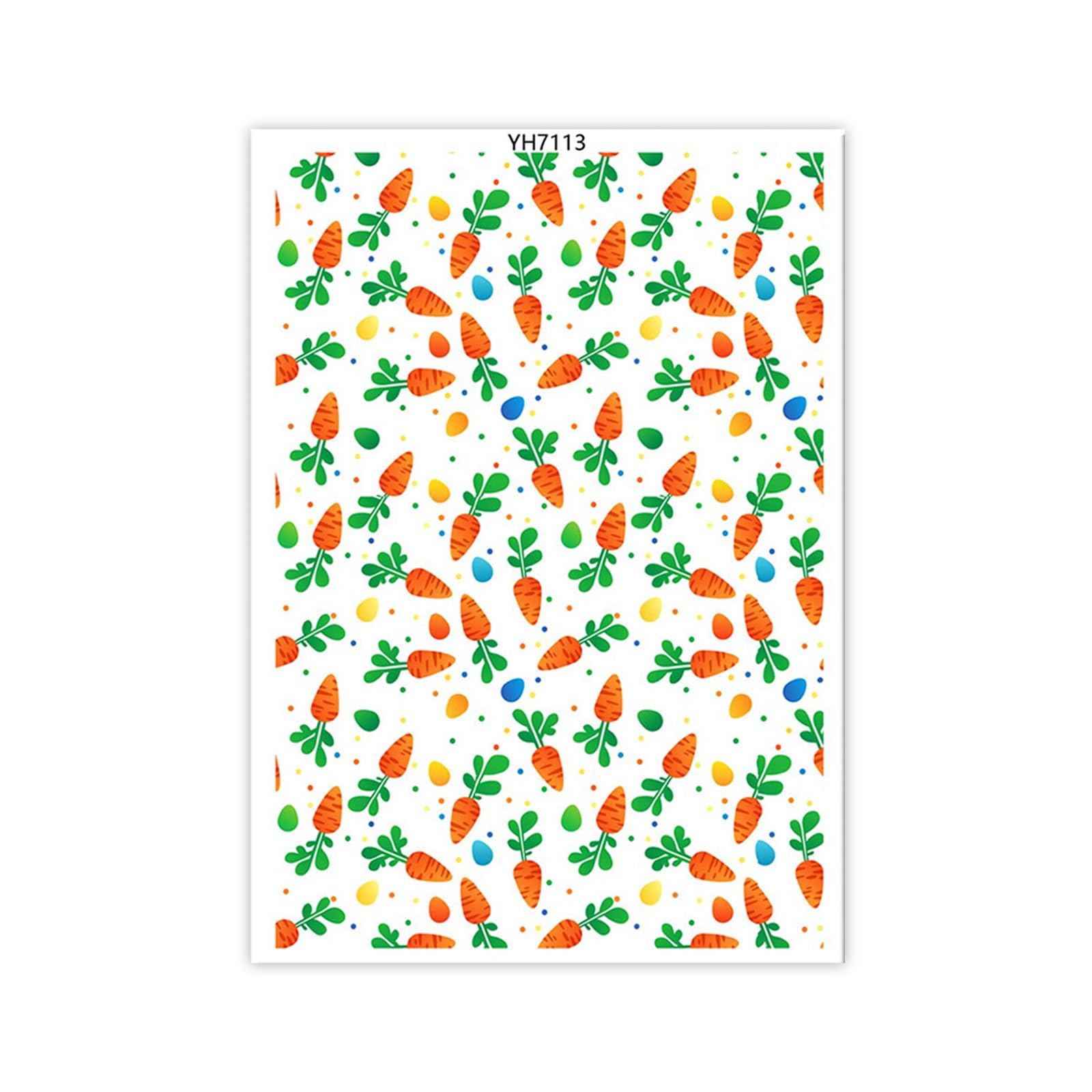Tsophreniq Easters Colored Eggs Transfer Paper Water Soluble Clay Decal for Earrings Jewelry Making