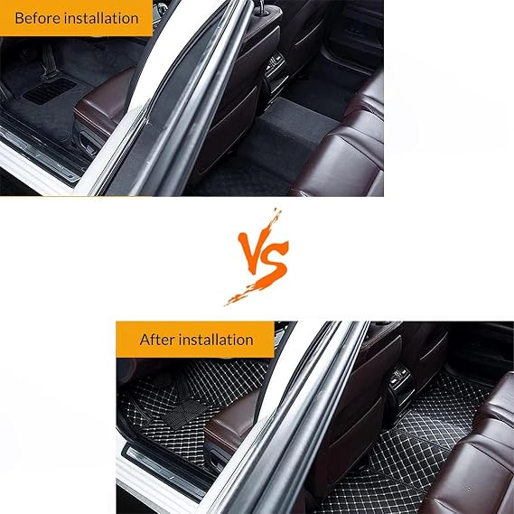 Custom Floor Mats fit for Mercedes-Benz S-Class S350 S400 S450 S500 S550 S560 S600 1990-2025 Anti-Slip and Wear-Resistant Customized Mats for Cars,Black