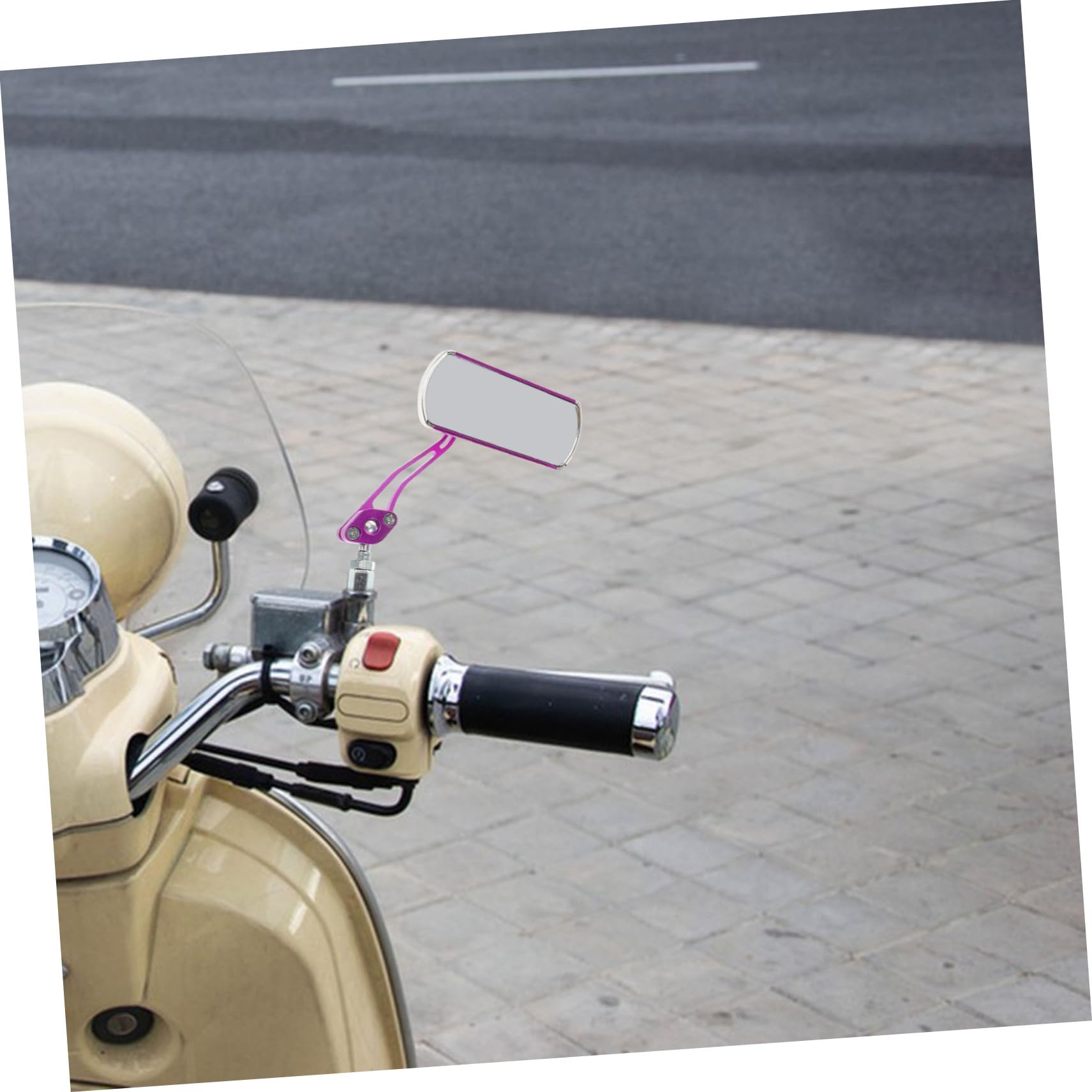 KOMBIUDA Specchietto Retrovisore Per Bici Elettrica Scooter Accessori Visibilità Chiara Design Multifunzionale Resistente Durevole Facile Installazione Regolazione Angolazione