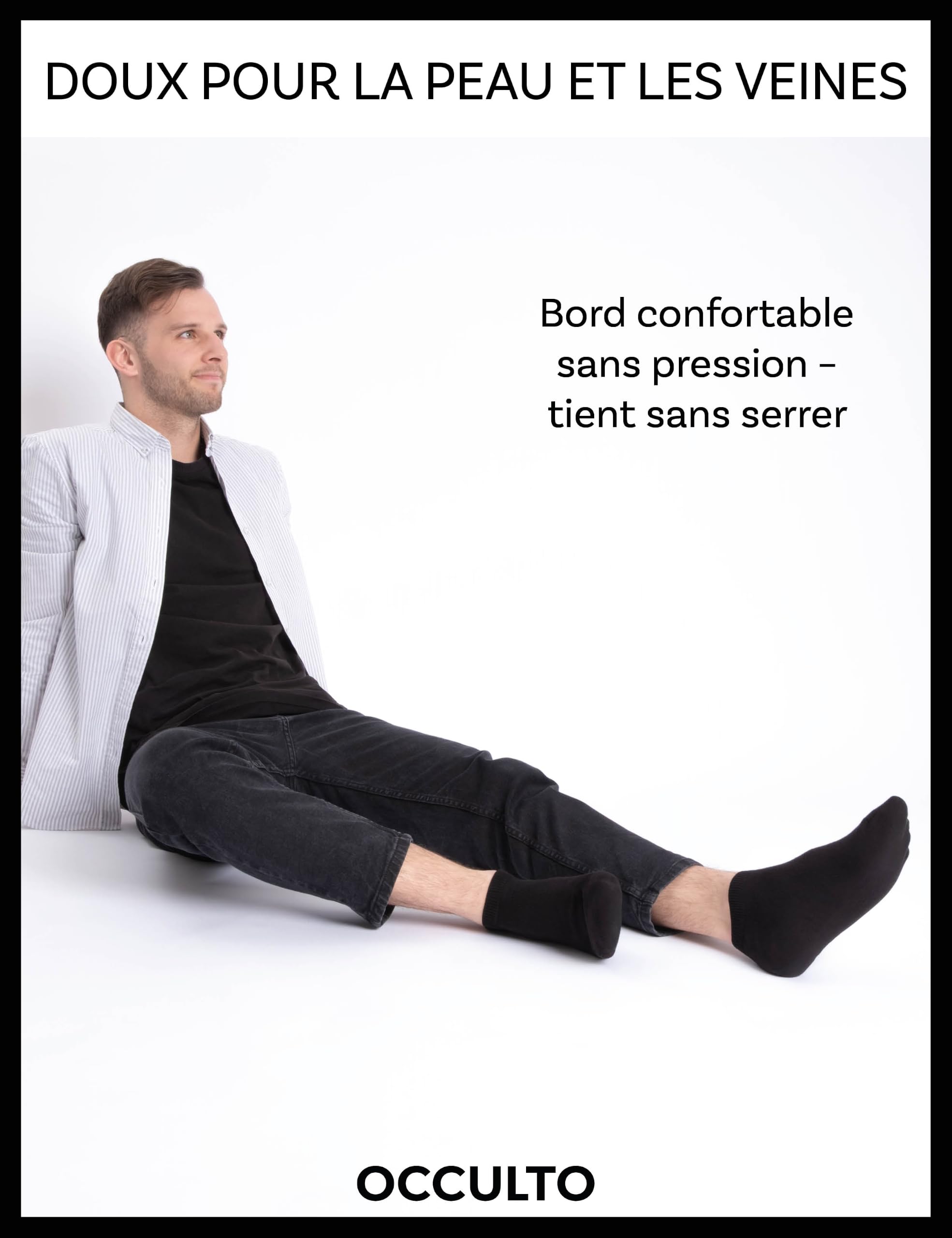 Occulto Chaussettes Basses Homme lot de 10-20 (modèle: Alex)