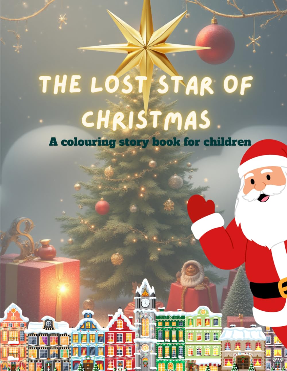 The Lost Star of Christmas: A colouring story book for children