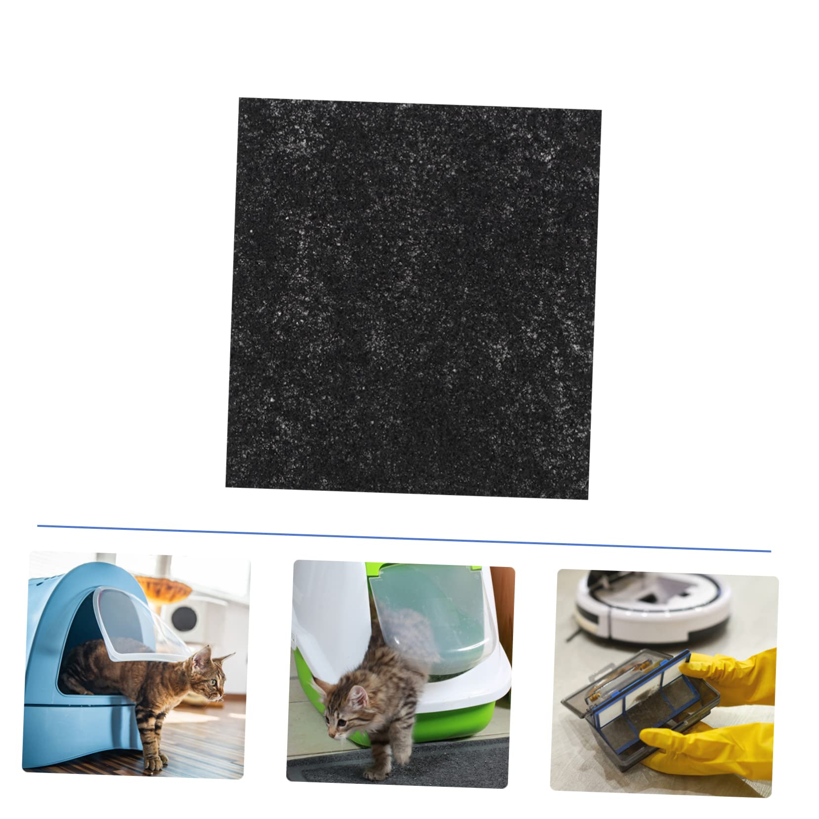 Happyyami 72stücke Aktivkohle Filterplatten Für Katzenstreu Geruchsneutralisierer Für Katzentoiletten Effektive Luftreinigung Für Frisches Zuhause