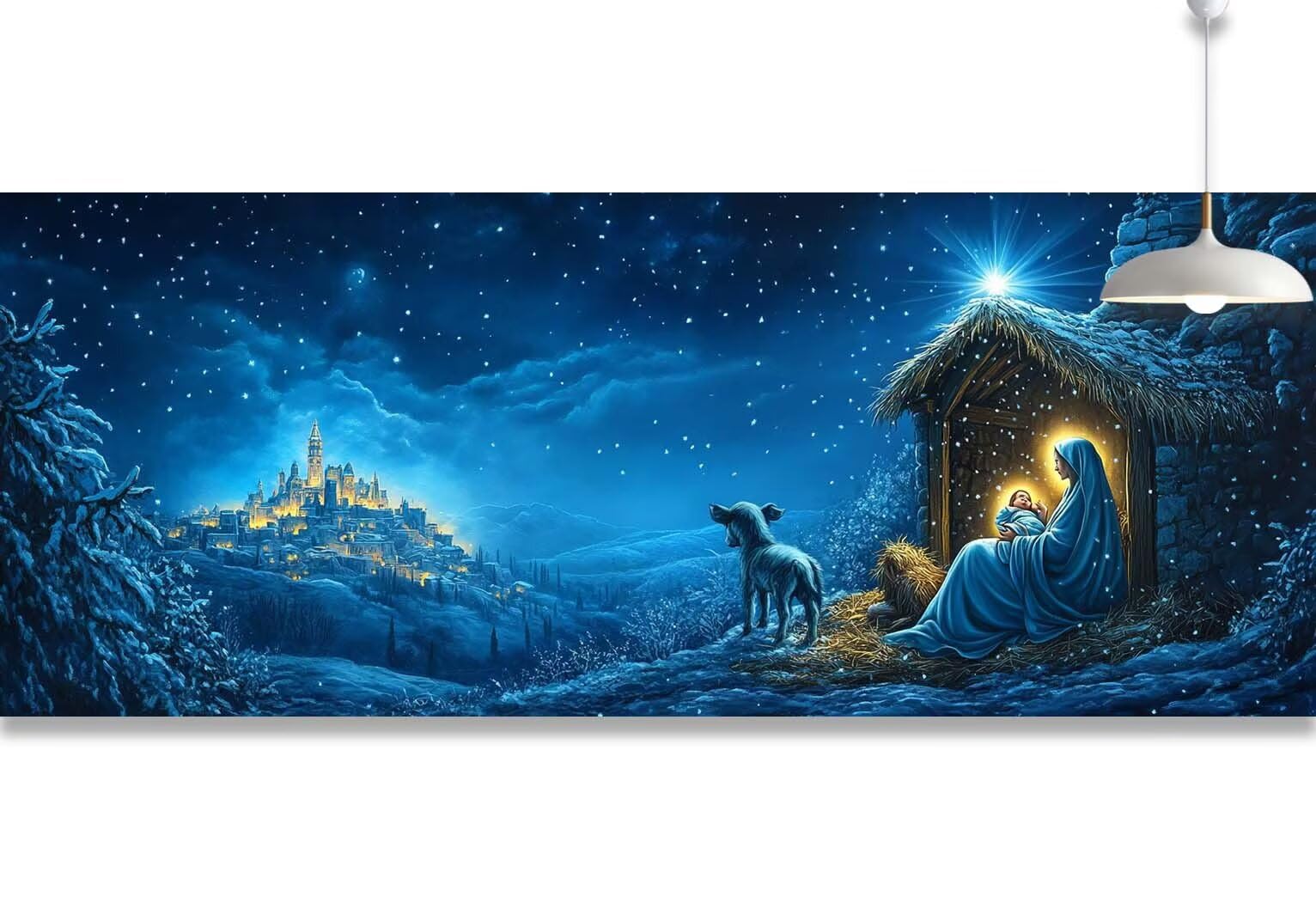 Diamond Painting Jesús Pintura Diamante Ángel Diamond Painting Adultos DIY Square Diamond Art Kit Cuadros Diamantes Manualidades Mosaicos kit,Decor Pared Hogar Regalos Originales Mujer 90x160cm I92