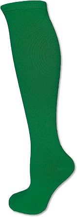 Solid Color Knee High Tube Socks with No Stripes