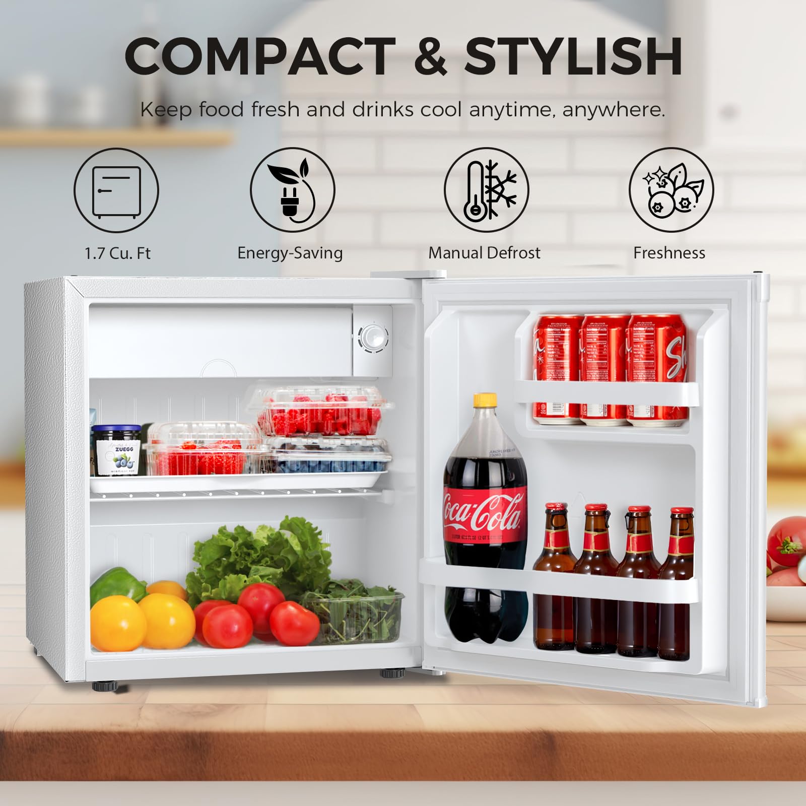 Amazon.com: Antarctic Star Mini Fridge Compact Refrigerator with