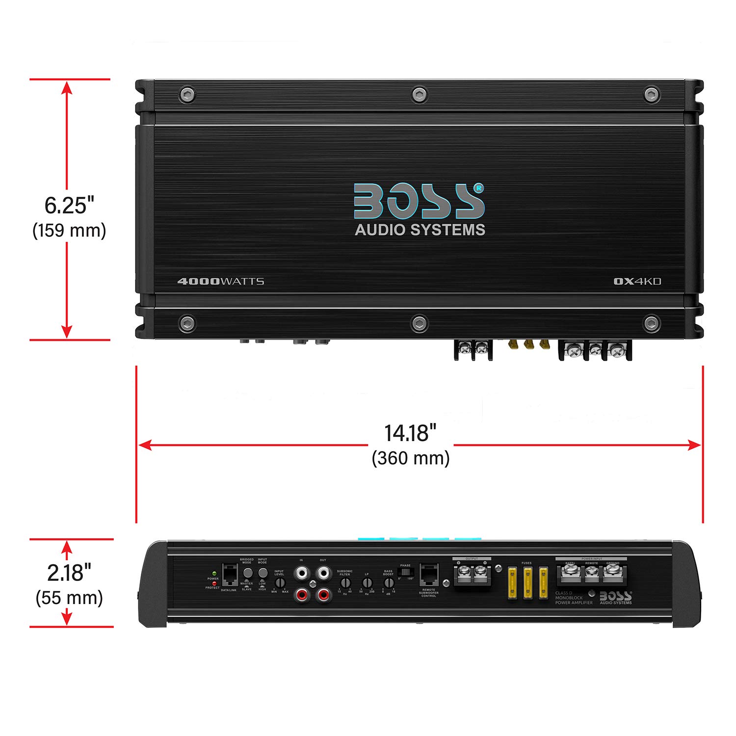 Amazon.co.jp: BOSS Audio Systems OX4KD Onyxシリーズ カーオーディオ