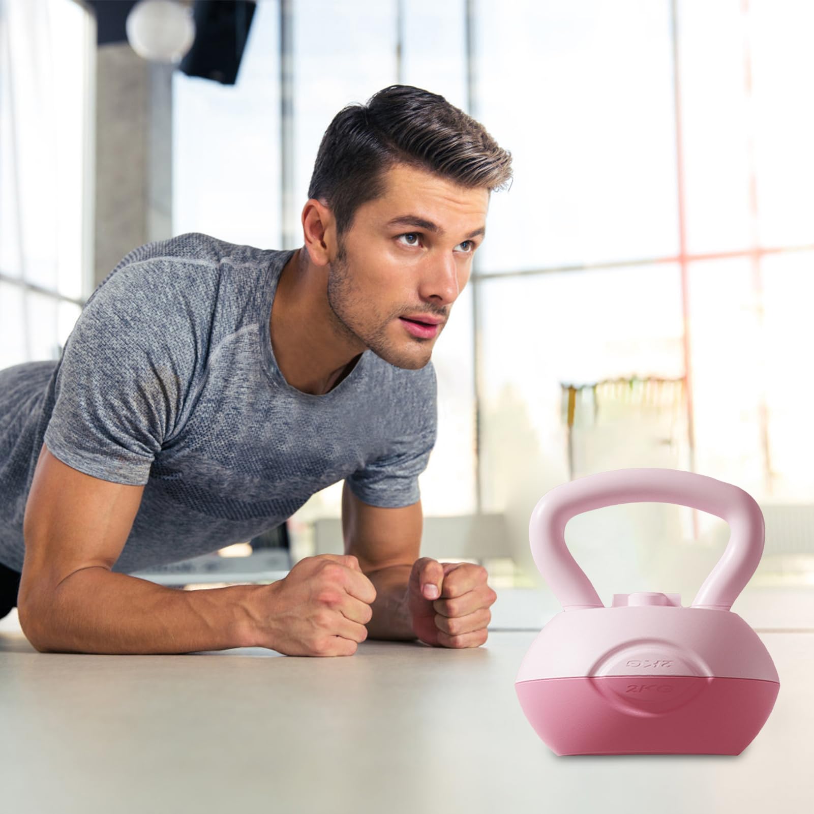Kettlebell – regulowane wagi treningowe | Dumbbell Exercise Equipment for Gym Fitness Full Body Workout, Durable Home Training Gear for Adults Men Women Beginer, idealny do budowy mięśni