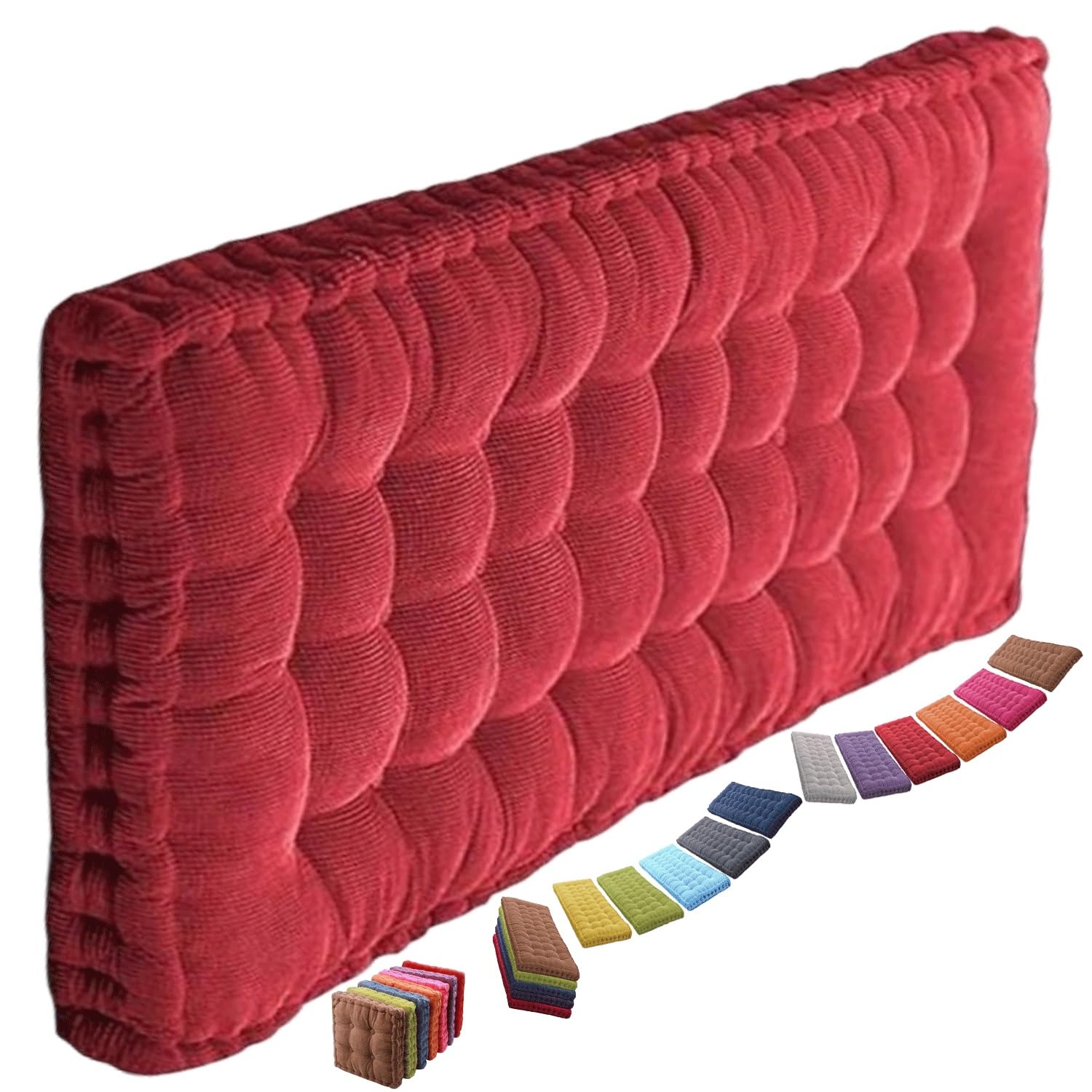 uyeoco Thick Bench Cushion Pad 2/3 Seater,Cotton Garden Bench Pad Cushions 100cm/110cm/120cm,Seat Cushion Pads for Outdoor Indoor(6@,50x130cm) — view 11