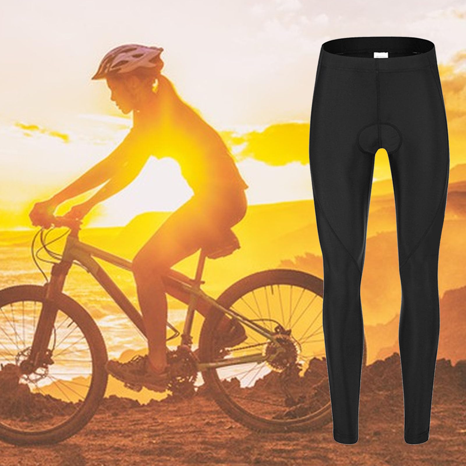 Pantalon De Velo Doux, Pantalon De Velo Rembourre Cyclisme Doux, Élastiques, Pantalon Thermique Doublé en Polaire À Séchage Rapide, Collants D'équitation pour Femmes, Vêtements D