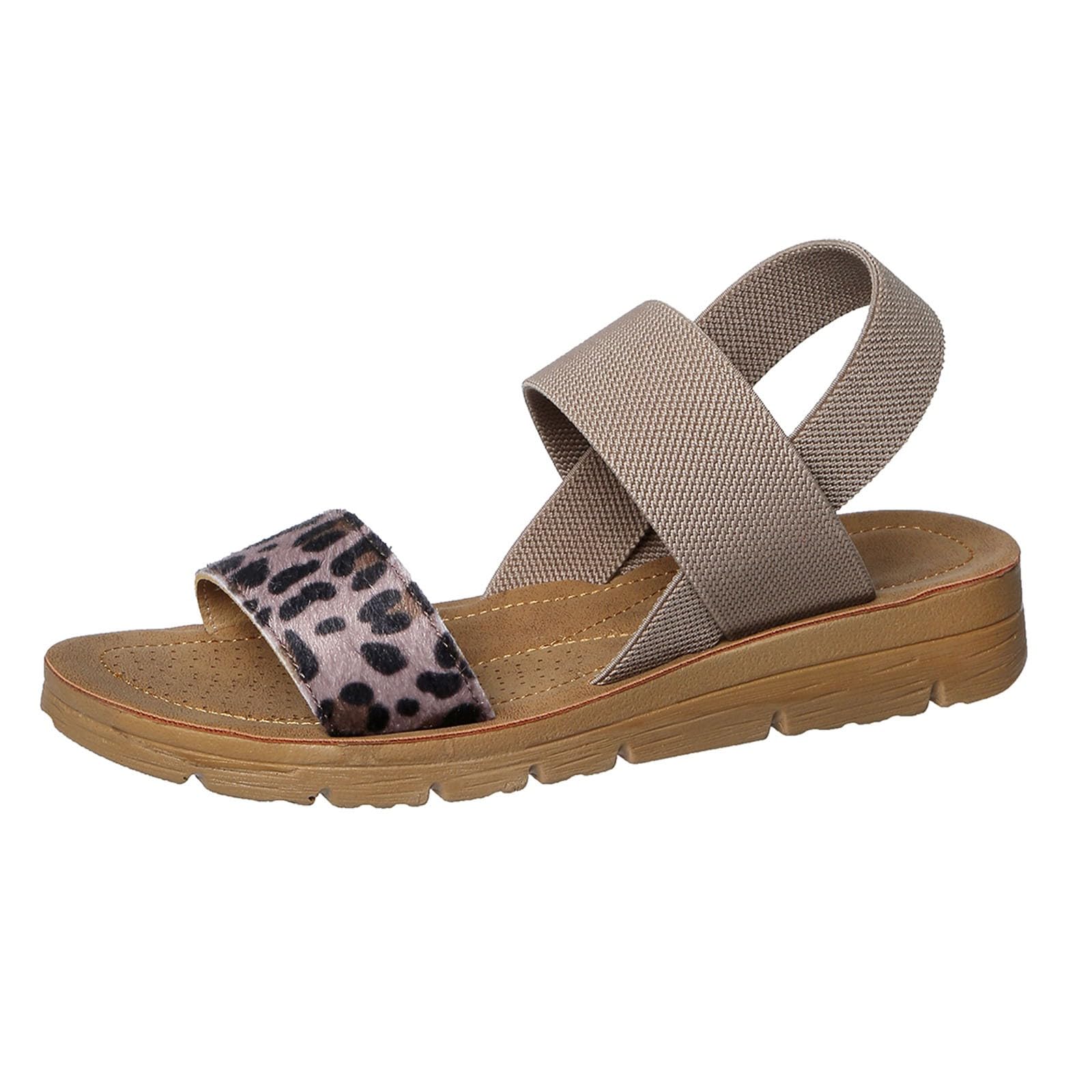 Chaussure orthopédique arquée avec semelle compensée et design léopard - 8