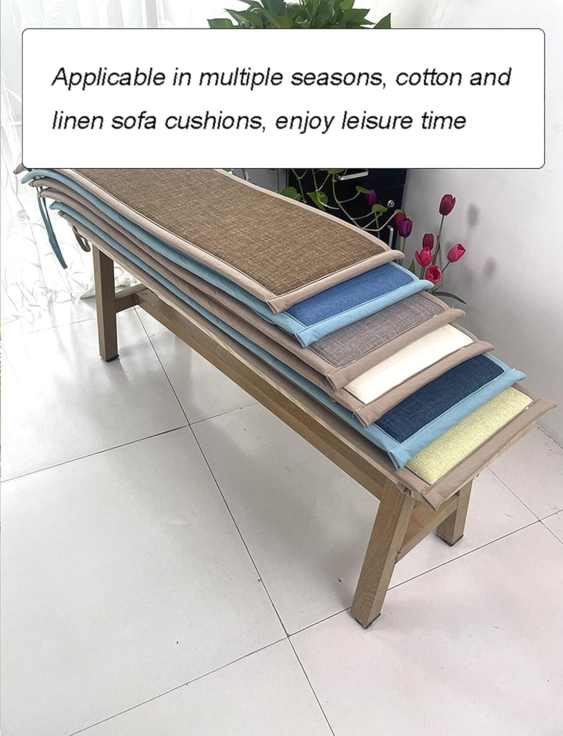 厚さ2.5cmの出窓用シートクッション 屋内用家具 滑り止め 洗濯可能 カスタマイズ可能なベンチクッション ジッパー付き(Gray,