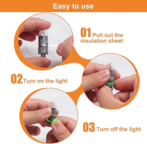 Miniatura 4 de Paquete de 12, 30, 50 y 100 luces LED SumDirect para linternas de papel, globos, centros de mesa florales y coloridos para bodas, Halloween y