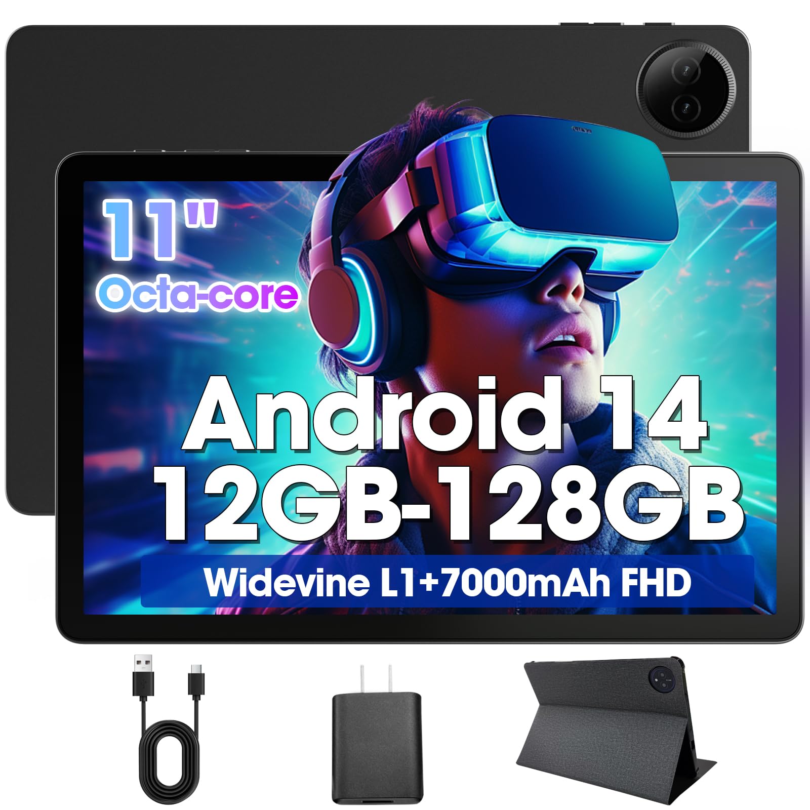 Android 14 タブレット 11インチ Wi-Fiモデル 8コア フルHD Amazon.co.jp: 11インチ タブレット - HiGrace Android 14 wi-fi