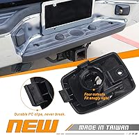 Vista 2 de HERCOO Lámpara para Placa de Vehículo LED Lente Blanca Focos Negros Compatible con Camioneta 2005-2015 Tacoma 2002-2013 Tundra, Carcasa Trasera