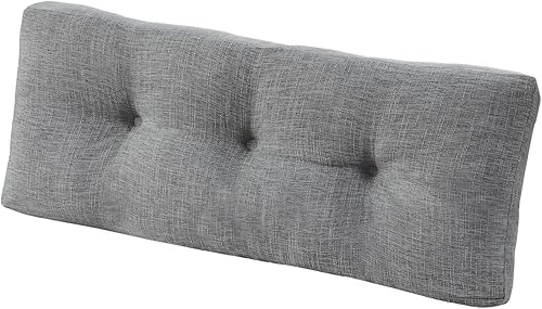 downluxe Cojín de banco de interior para muebles de interior, antideslizante, con textura copetuda, de espuma viscoelástica, 36 x 14 x 4 pulgadas,