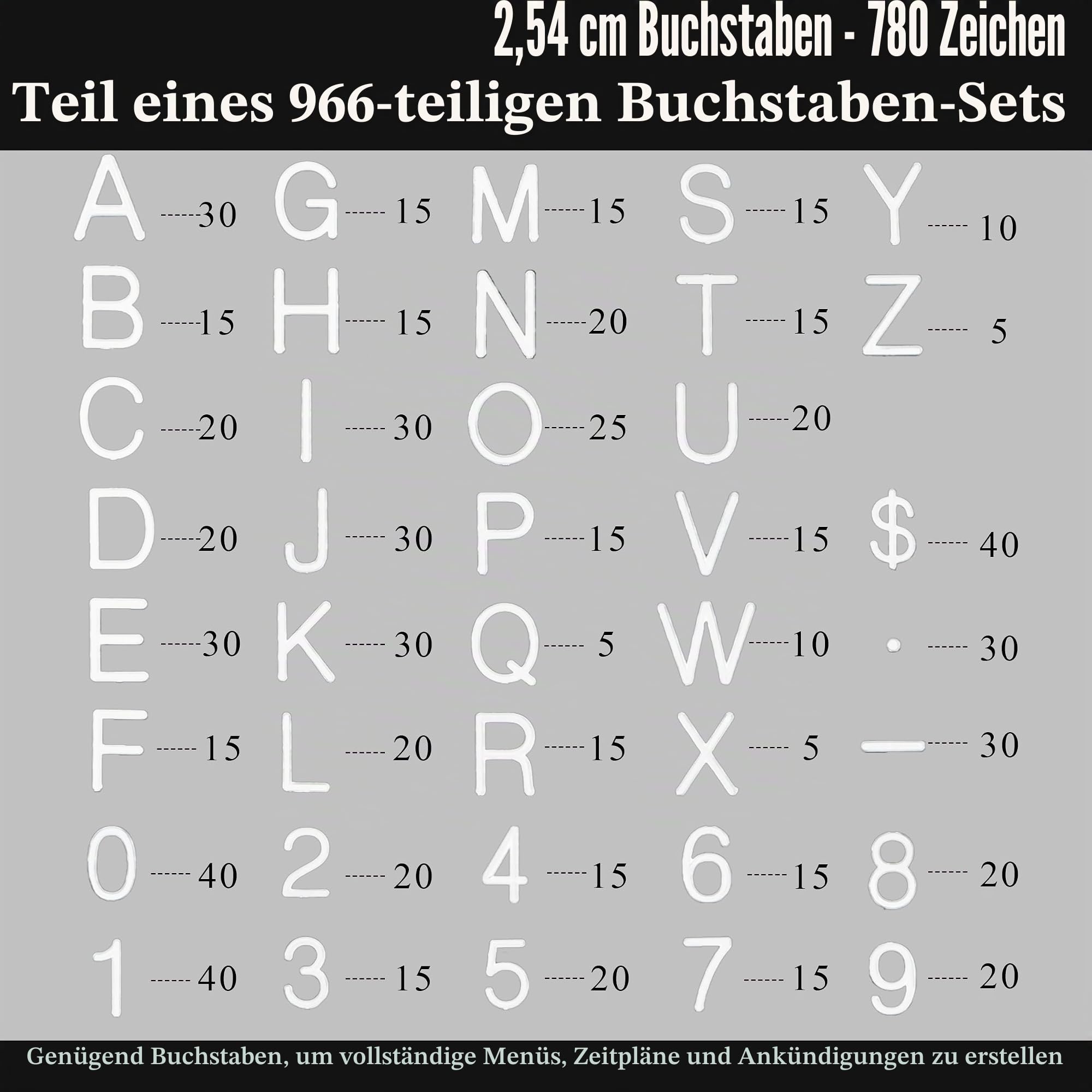 Letter Board 61 x 76 cm Dunkelgrau Filz-Buchstabentafel mit austauschbaren Buchstaben Wandmontage
