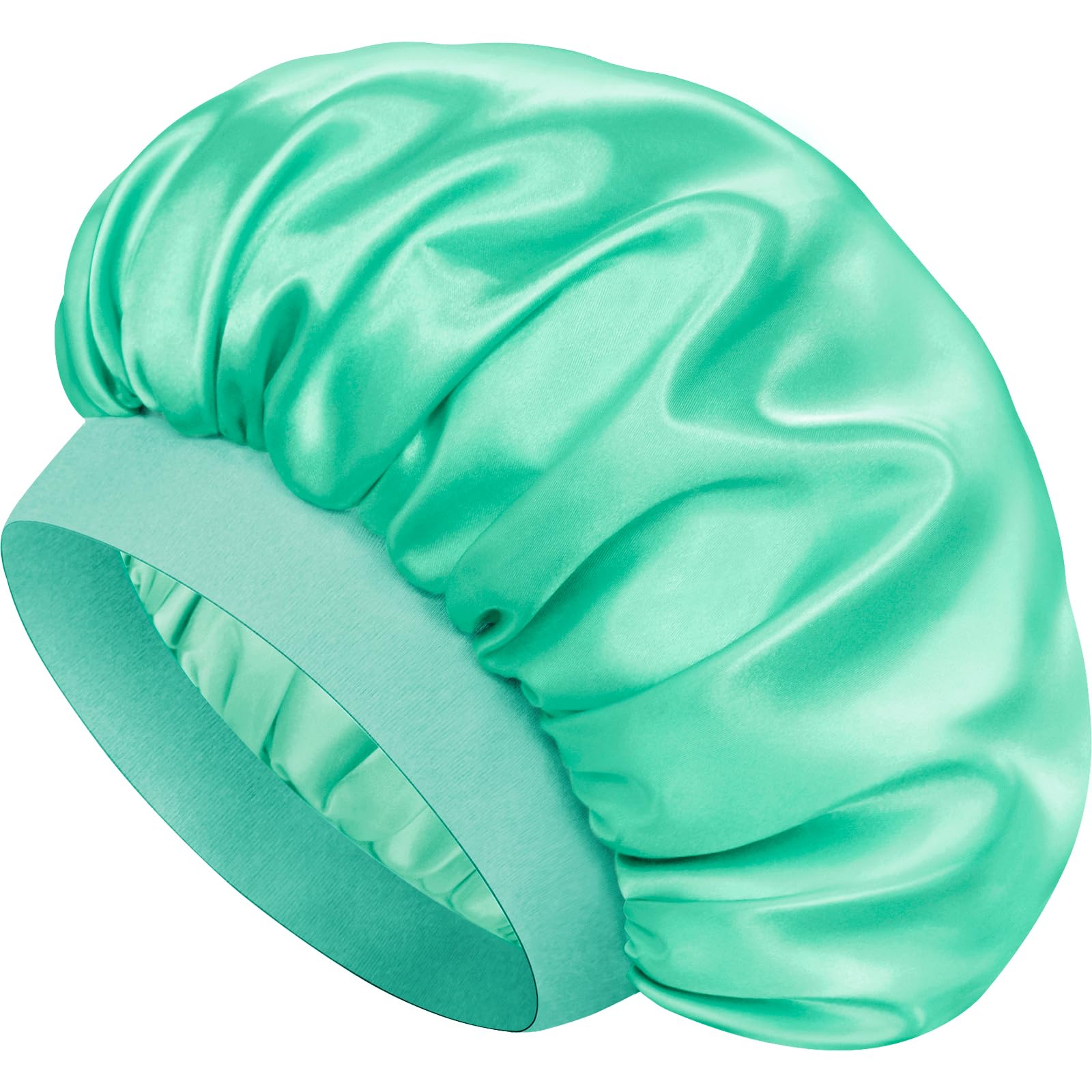 Satin Silk Bonnet for Hair, Double Layer Sleep Cap for Men &amp; Women