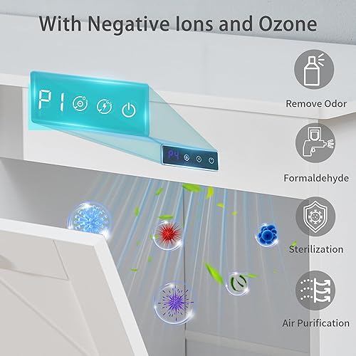 Miniatura 2 de VECELO Armario de basura de cocina inclinable, cubo de basura a prueba de perros con soporte de madera, reciclaje independiente, color blanco