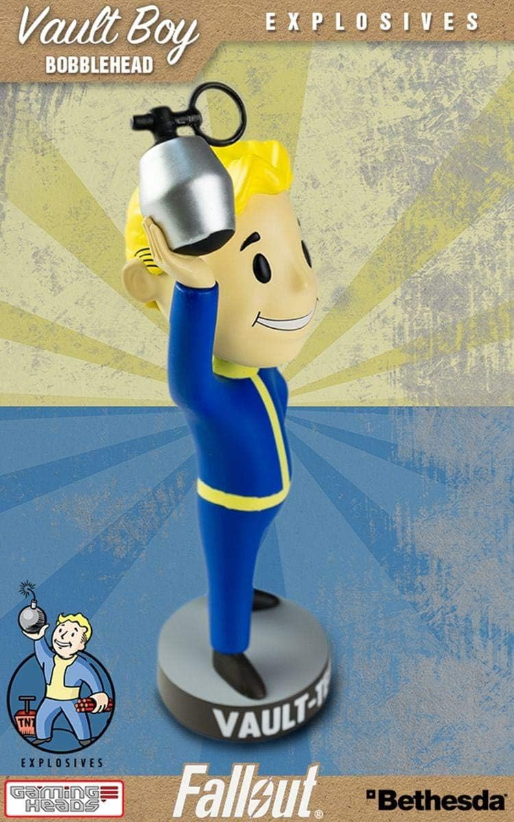 Fallout 3: Vault Tec Pip Boy Explosives Bobblehead Figure Toy - 5"