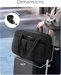BAGSMART Gym Bag for Women, 29L Puffer Travel Duffle Bag for Travel with Laptop Compartment, Weekender Bags for Women, Carry On Duffel Bag Personal Item Bag, Black