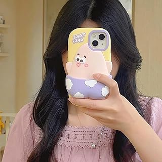 فكرة Fekra Silicone 3D cartton Soft Cover For iPhone 15 Pro max|15 Pro|15|14 Pro Max|14 Pro|14/13|13 Pro max|13 Pro|12 Pro max|12/12Pro|11 Pro max|11 Pro/11 Drop-proof (take off, iphone 13 | 14)