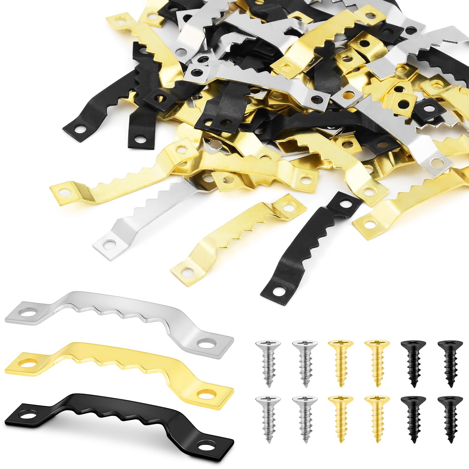 CooBigo 50 Sets Sawtooth Picture Hanger - picture hangers | Mubboo