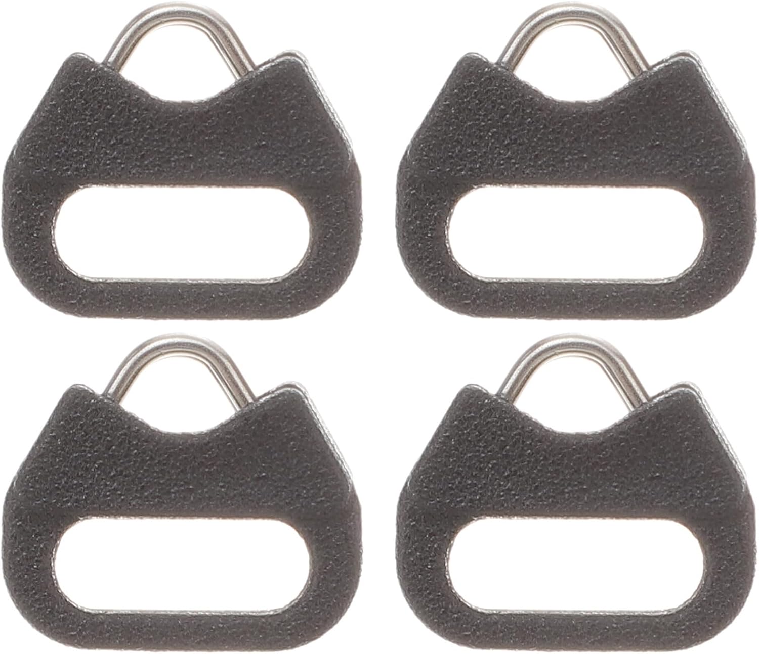 SEWACC 4 Sets Metal Triangle Ring Hook with Bracket for Camera Strap, Replacement Camera Clip and Split Strap Hook for Mirrorless Dslr Shoulder and Waist Belt Use