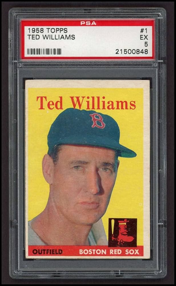 Amazon.com: 1958 Topps # 1 Ted Williams Boston Red Sox