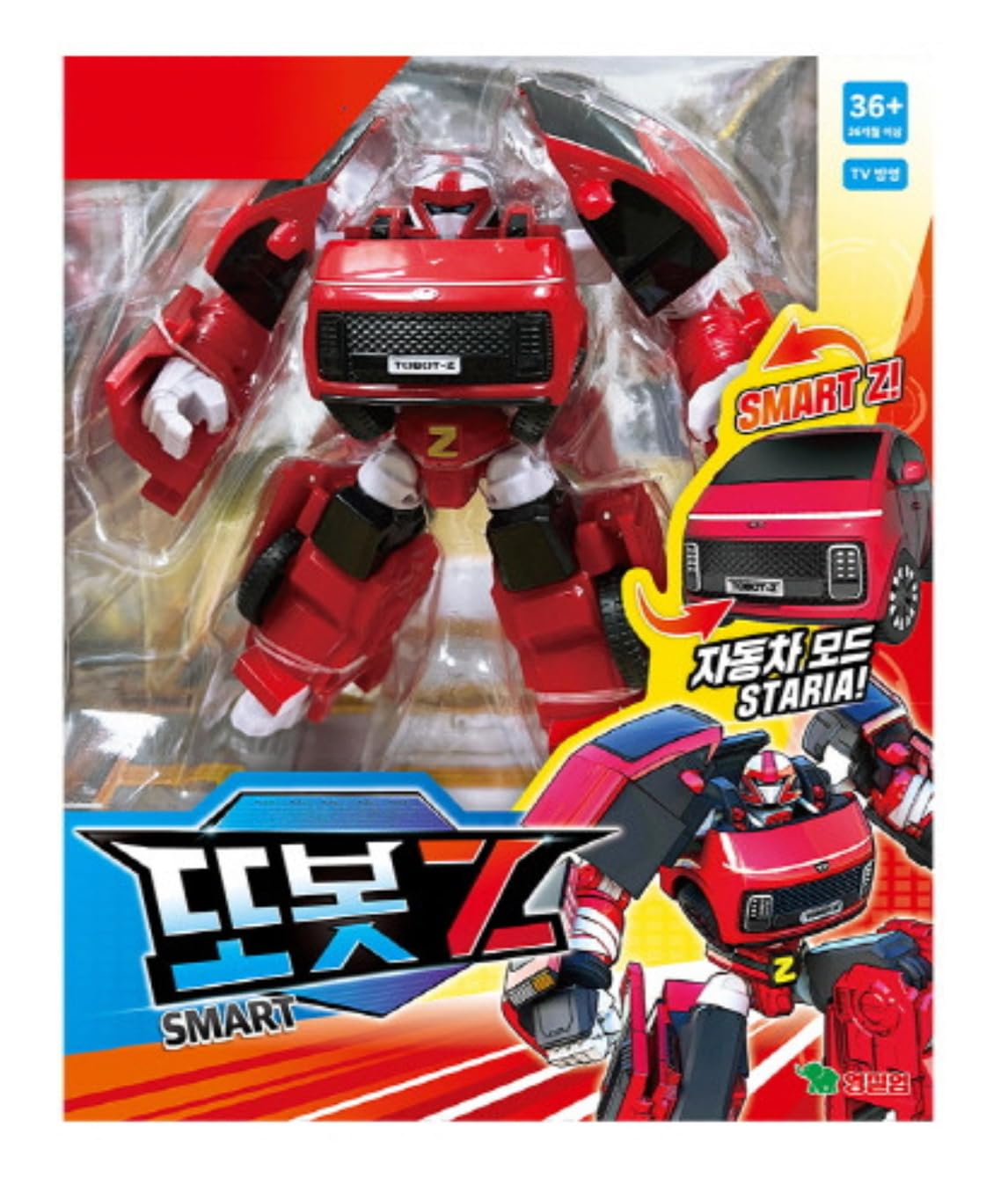 T.o.b.o.t Smart Series Figurine robot transformant – Mode voiture berline bleue, conversion à 2 modes, posable, avec support d'affichage et instructions (français non garanti) (Smart Z)