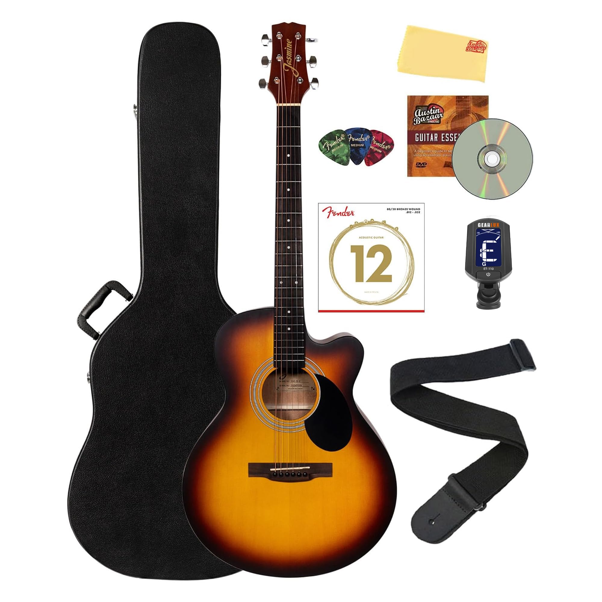 Amazon.com: Jasmine S34C NEX Orchestra-Style Cutaway Acoustic