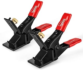 Goldblatt RED 1 Pair XL JAG Clamp, Mason Line Clamps, Adjustable Brick L...