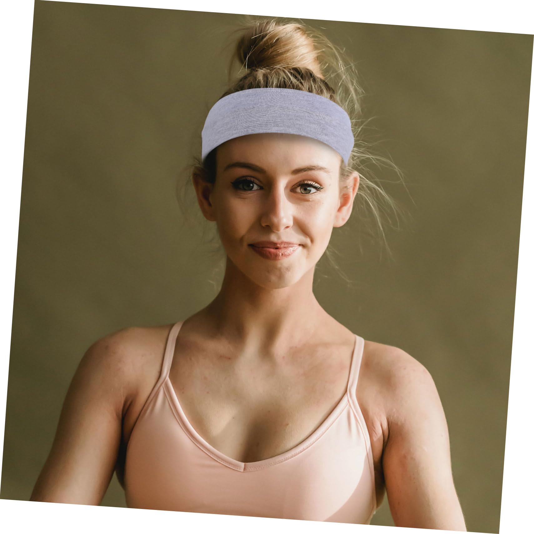 BESTYASH Fasce Elastiche per Chioma da Donna, 16 Pezzi, Larghe e Leggere, in Poliestere e Spandex, per Yoga e Sport