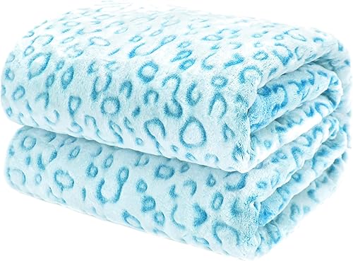 ZHIKU Manta de forro polar suave tamaño Queen azul para cama