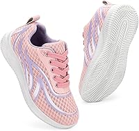 Daclay Kids Running Shoes Boys Girls Breathable Mesh Sports Sneakers Anti-Slip Easy Velcro