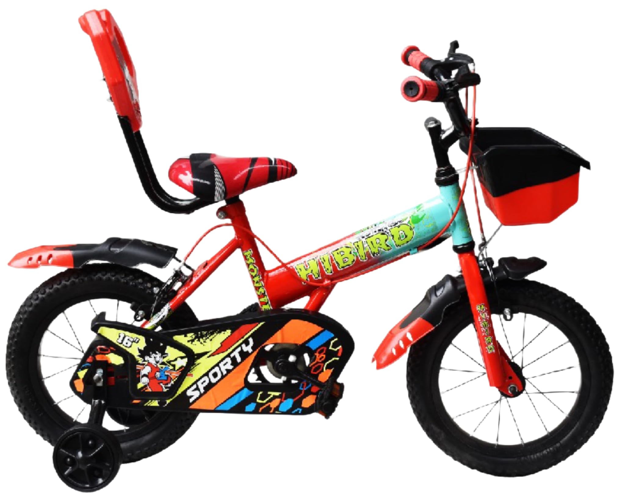 HI-Bird Monster 14T Kids Bicycle - Durable Steel Frame, Safe & Fun Riding for Boys & Girls, Ideal First Bike, Vibrant Colors, Easy to Learn-image-23