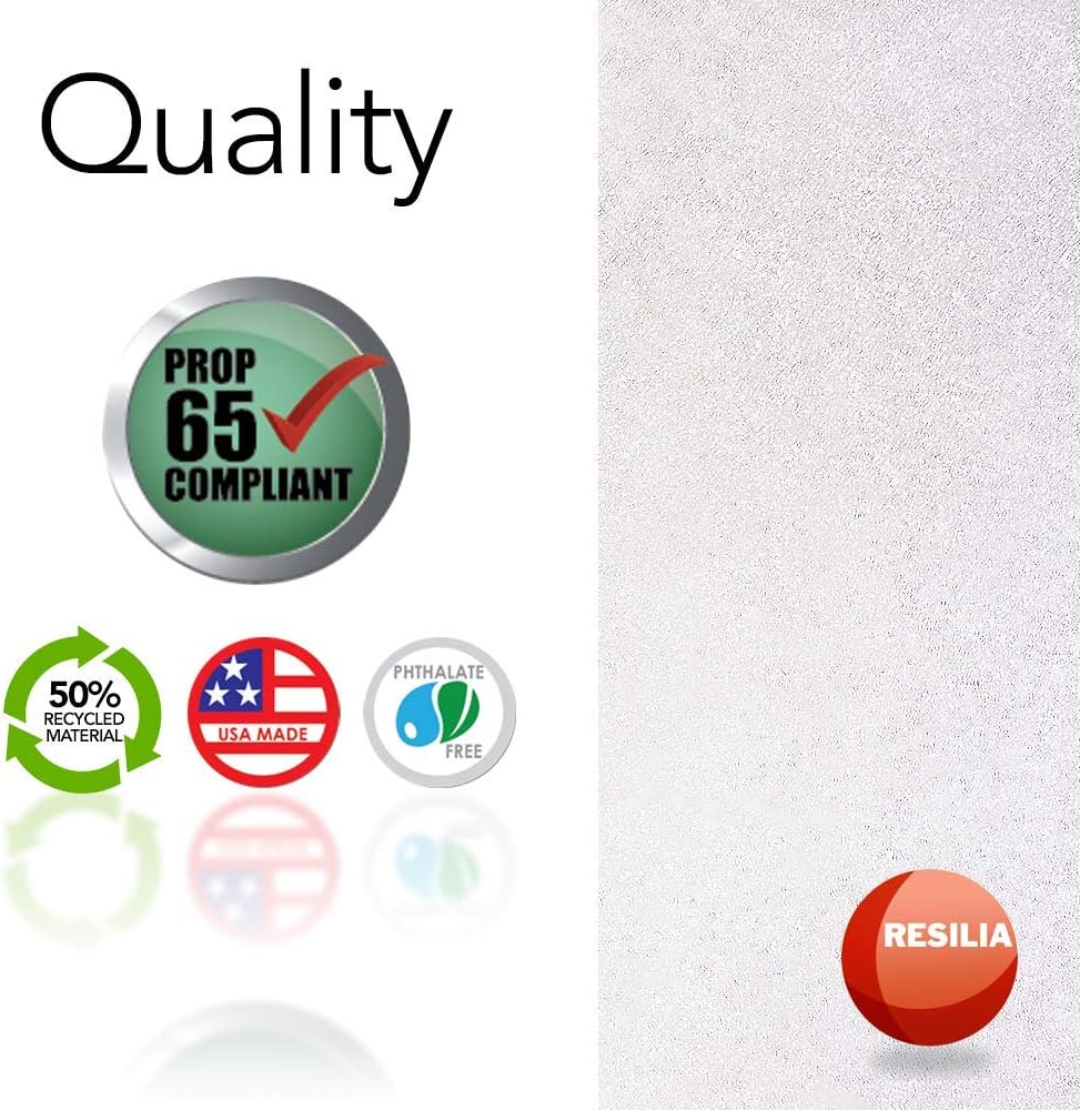 Resilia Office Desk Chair Mat - for Low Pile Carpet (with Grippers) Clear, 30 Inches x 48 Inches, Made in The USA