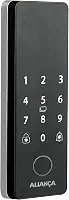 Fechadura Digital Iris Plus sobrepor para Porta de Madeira Preto Fosco Aliança